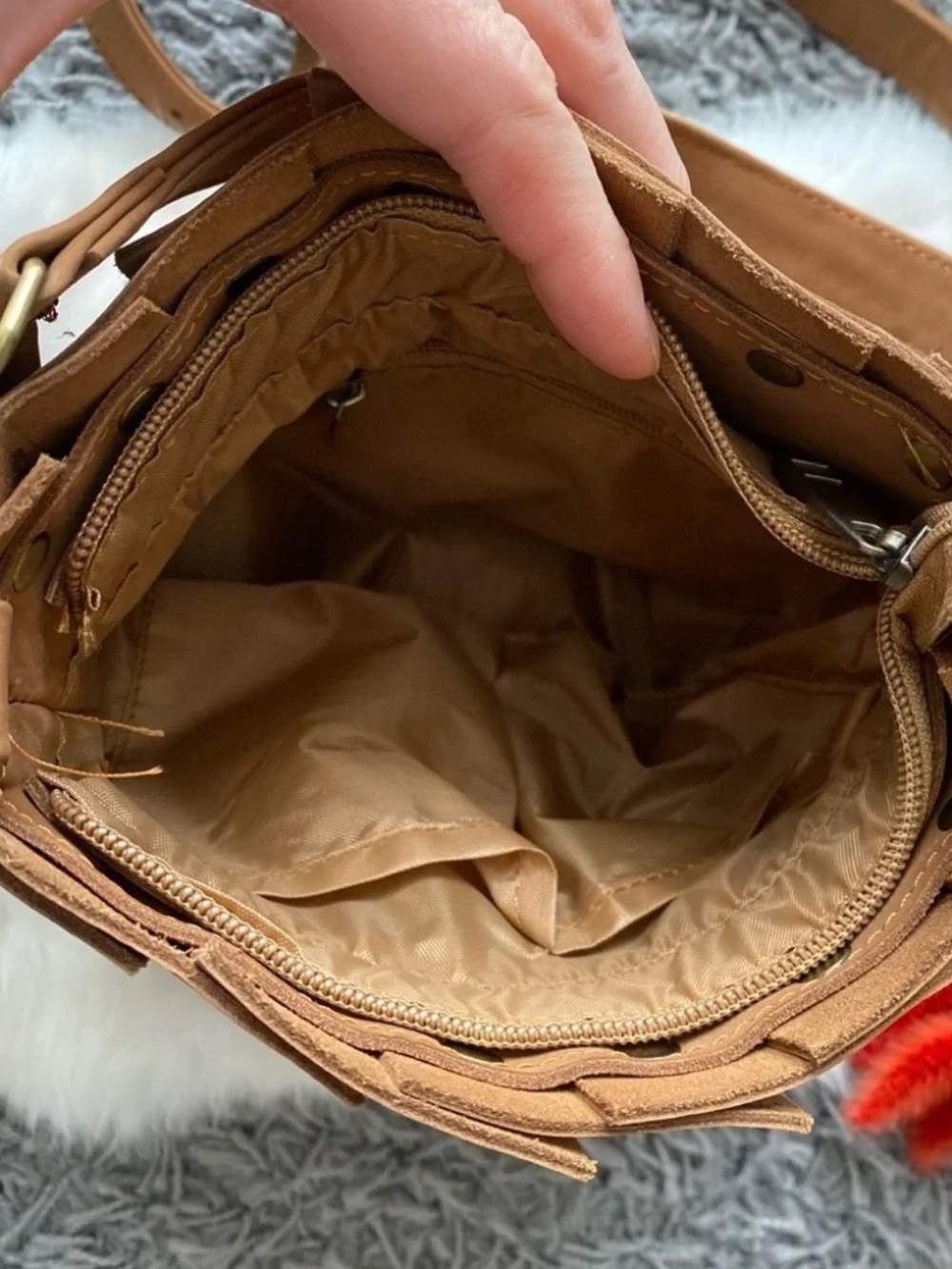 NWOT 100% genuine leather bucket bag - Picture 5 of 7
